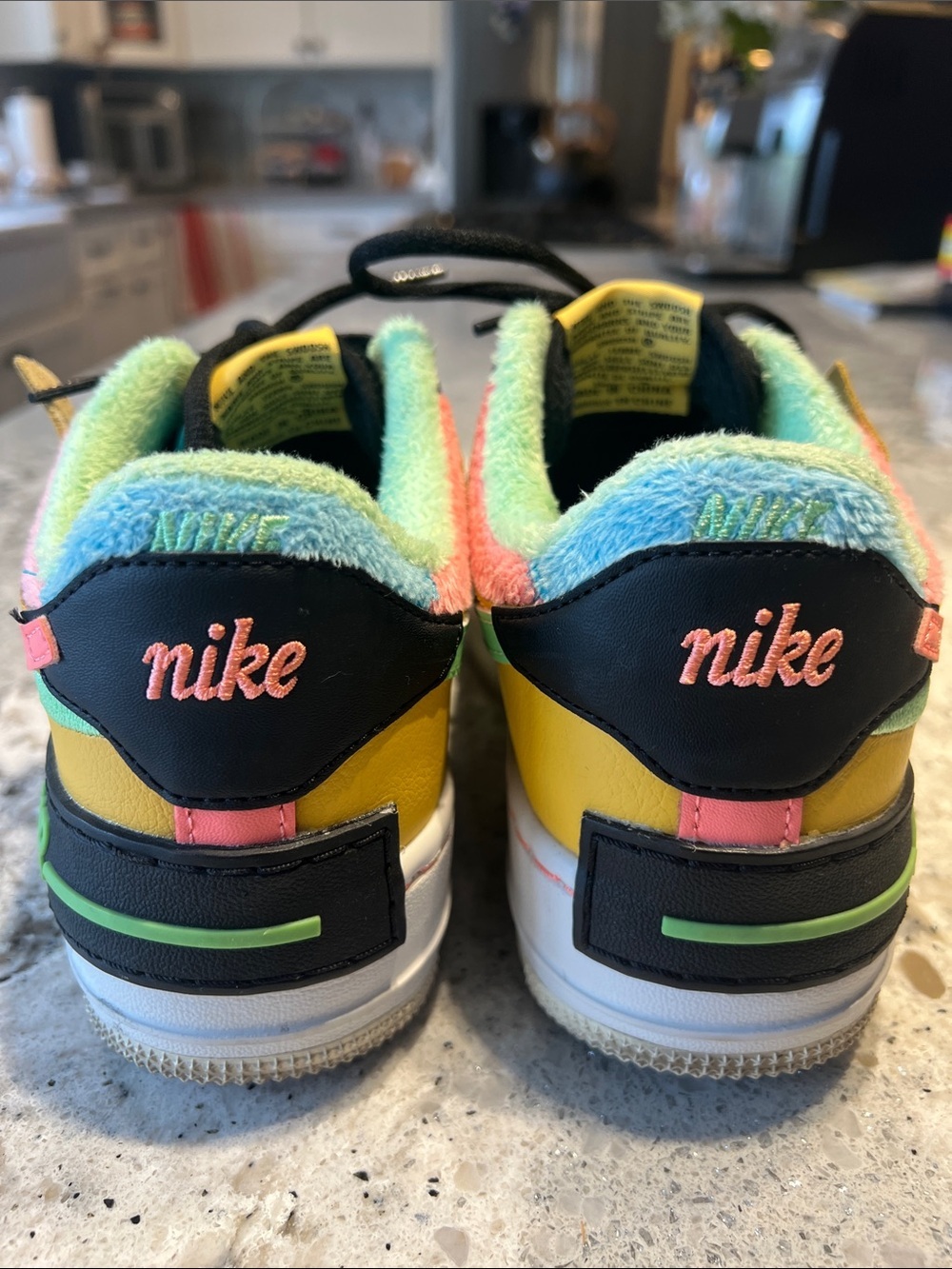 NEW Nike Air Force 1 Shadow SE Solar Flare Atomic Pink Women's Size 7 - Picture 5 of 10